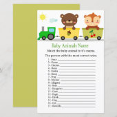 Dieren trainen Babydieren Naam Game (Voorkant / Achterkant)