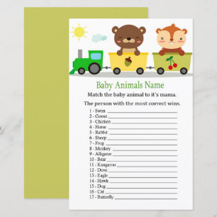 Dieren trainen Babydieren Naam Game