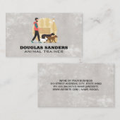 Dieren trainer | Hondenuitlater in het park Visitekaartje (Voorkant / Achterkant)