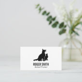 Dieren trainer | Kat en hond liefhebber Visitekaartje (Staand voorkant)
