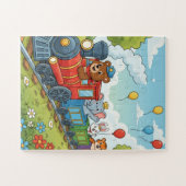Dieren Trein Avontuur Puzzel (Horizontaal)