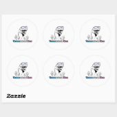 Dieren trots - Transaurus Rex Ronde Sticker (Vel)