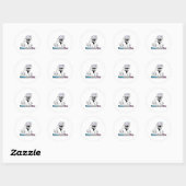 Dieren trots - Transaurus Rex Ronde Sticker (Vel)
