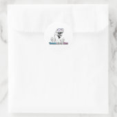 Dieren trots - Transaurus Rex Ronde Sticker (Tas)