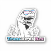 Dieren trots - Transaurus Rex Sticker (Voorkant)
