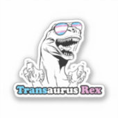 Dieren trots - Transaurus Rex Sticker (Voorkant)