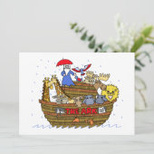 Dieren Twee bij Twee op Noah's Ark Kaart (Staand voorkant)