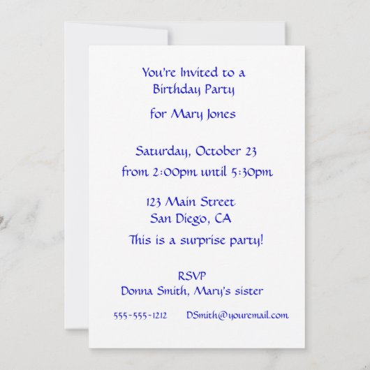 Dieren Twee bij Twee op Noah's Ark Kaart (Achterkant)