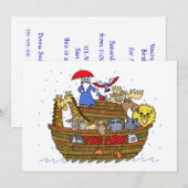 Dieren Twee bij Twee op Noah's Ark Kaart (Voorkant / Achterkant)