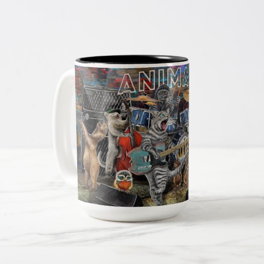 Dieren Tweekleurige Koffiemok (Voorkant links)