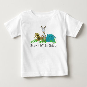 Dieren uit de dierentuin 1e verjaardag baby