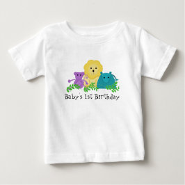Dieren uit de dierentuin 1e verjaardag baby