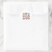 Dieren uit de dierentuin Cute Cartoon Sticker (Tas)