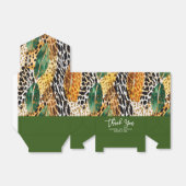 Dieren uit de Safari Vacht Prints & Palmbladeren P Bedankdoosjes (Uitgevouwen)