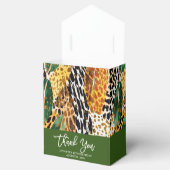 Dieren uit de Safari Vacht Prints & Palmbladeren P Bedankdoosjes (Geopend)