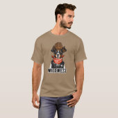 Dieren uit de Wilde Westen vintage T-shirt (Voorkant volledig)