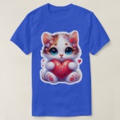 dieren Valentijnsdag schattig kat TShirt (Design voorkant)