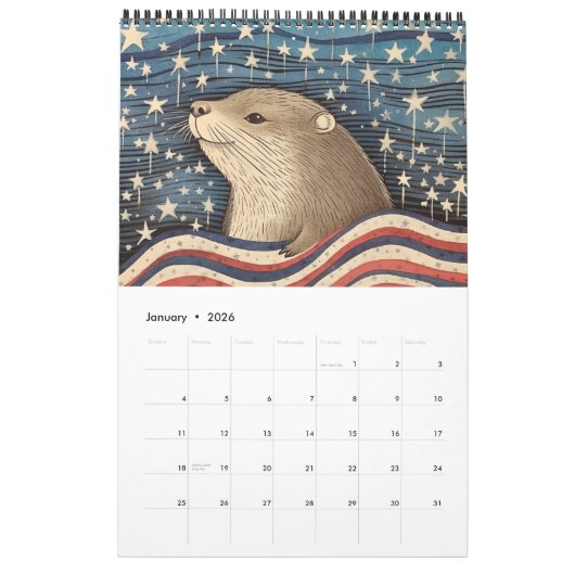 Dieren van Amerika 2026 Kalender (Jan 2026)