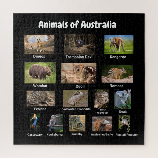 Dieren van Australia Jigzaag Puzzle Legpuzzel (Verticaal)