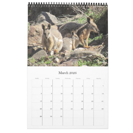Dieren van Australië 2025 Kalender (Mar 2026)