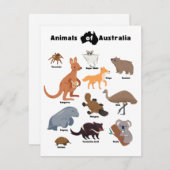 Dieren van Australië Aussie Wildlife (Voorkant / Achterkant)