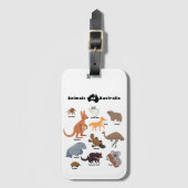 Dieren van Australië Aussie Wildlife Bagagelabel (Voorkant (verticaal))
