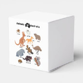 Dieren van Australië Aussie Wildlife Bedankdoosjes (Achterkant)