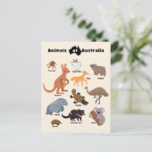 Dieren van Australië Aussie Wildlife Briefkaart (Staand voorkant)