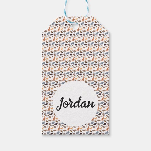 Dieren van Australië Aussie Wildlife Cadeaulabel (Voorkant)