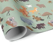 Dieren van Australië Aussie Wildlife Cadeaupapier (Rol Hoek)