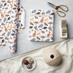 Dieren van Australië Aussie Wildlife Cadeaupapier