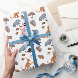 Dieren van Australië Aussie Wildlife Cadeaupapier