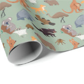 Dieren van Australië Aussie Wildlife Cadeaupapier (Rol Hoek)