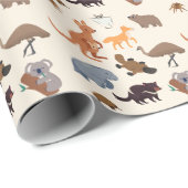 Dieren van Australië Aussie Wildlife Cadeaupapier (Rol Hoek)