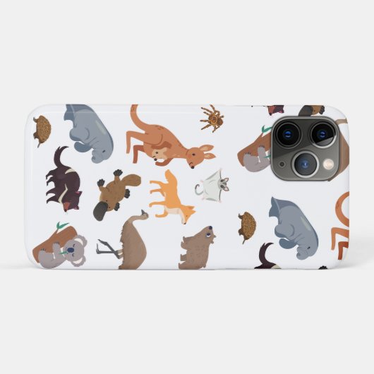 Dieren van Australië Aussie Wildlife Case-Mate iPhone Case (Achterkant (horizontaal))