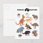 Dieren van Australië Aussie Wildlife Feestdagenkaart (Voorkant / Achterkant)