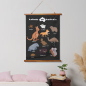 Dieren van Australië Aussie Wildlife Hangend Wandkleed (Slaapkamer)