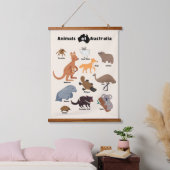 Dieren van Australië Aussie Wildlife Hangend Wandkleed (Slaapkamer)