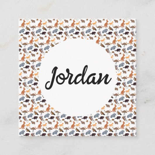 Dieren van Australië Aussie Wildlife Informatiekaartje (Voorkant)