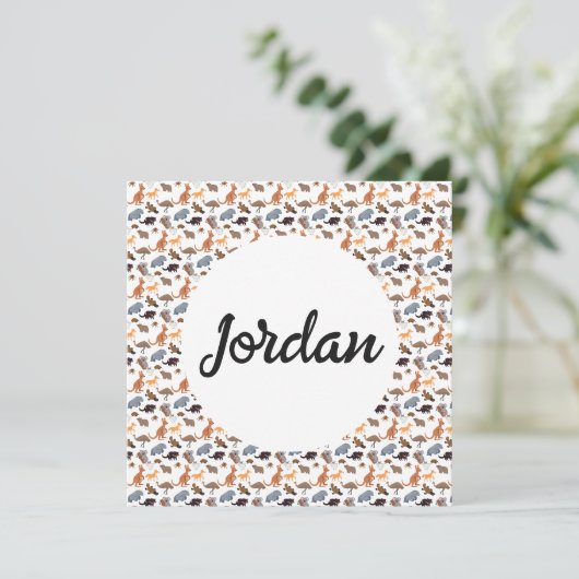 Dieren van Australië Aussie Wildlife Kaart (Staand voorkant)