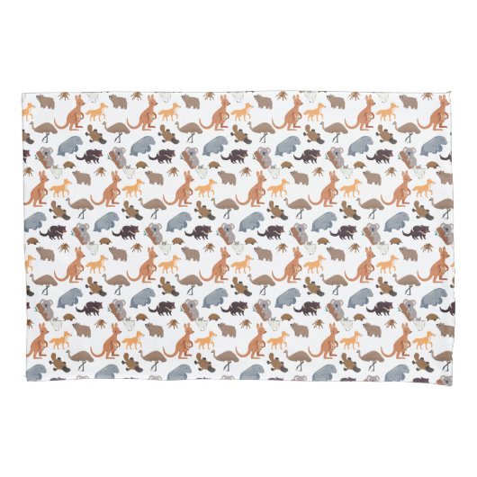 Dieren van Australië Aussie Wildlife Kussensloop (Voorkant)