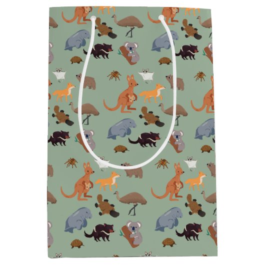 Dieren van Australië Aussie Wildlife Medium Cadeauzakje (Voorkant)