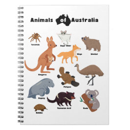 Dieren van Australië Aussie Wildlife Notitieboek
