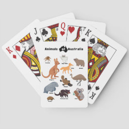 Dieren van Australië Aussie Wildlife Pokerkaarten
