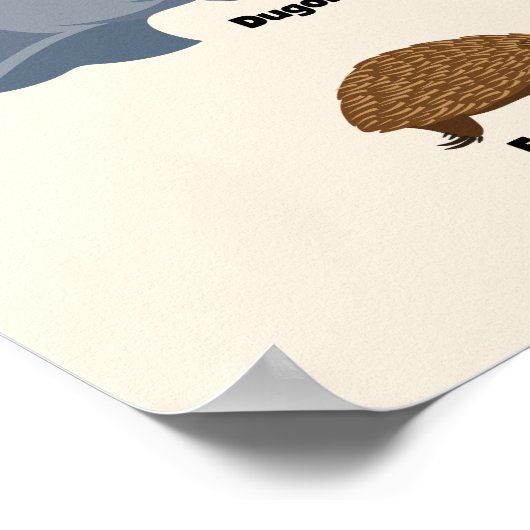 Dieren van Australië Aussie Wildlife Poster (Hoek)