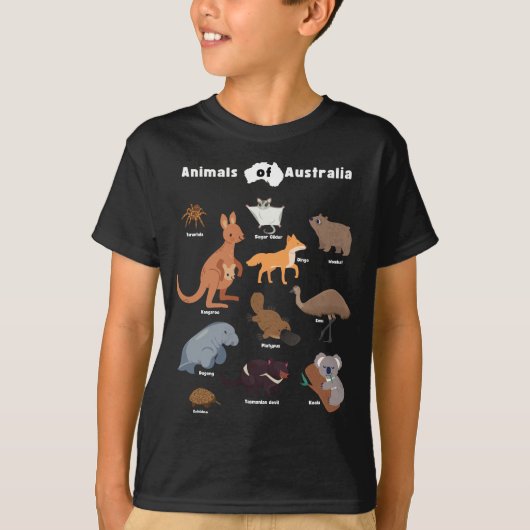 Dieren van Australië Aussie Wildlife T-shirt (Voorkant)