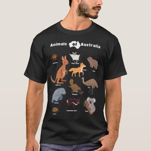 Dieren van Australië Aussie Wildlife T-shirt (Voorkant)