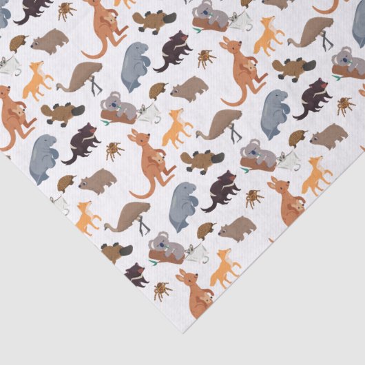 Dieren van Australië Aussie Wildlife Tissuepapier (Detail)