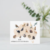 Dieren van Australië Briefkaart (Staand voorkant)