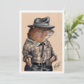 Dieren van Big Rock: E. Muskrat (Staand voorkant)